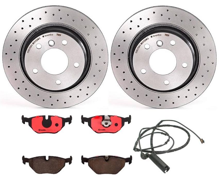 Brembo Brakes Kit - Pads and Rotors Rear (294mm) (Xtra) (Ceramic)